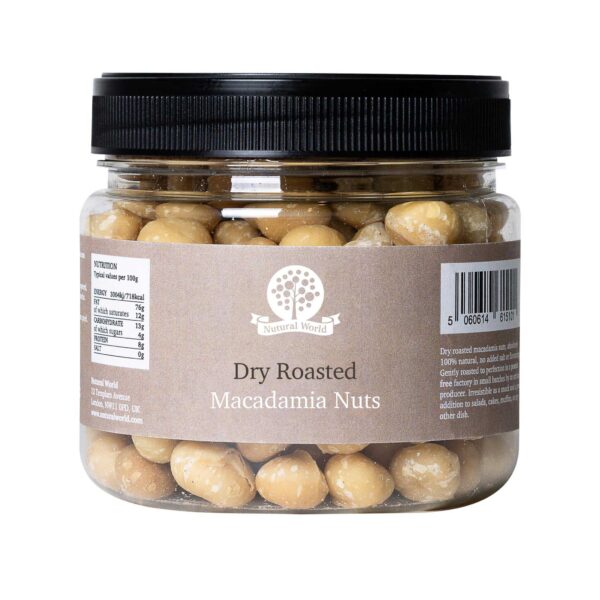 Dry Roasted Macadamia Nuts - Unsalted (500g)