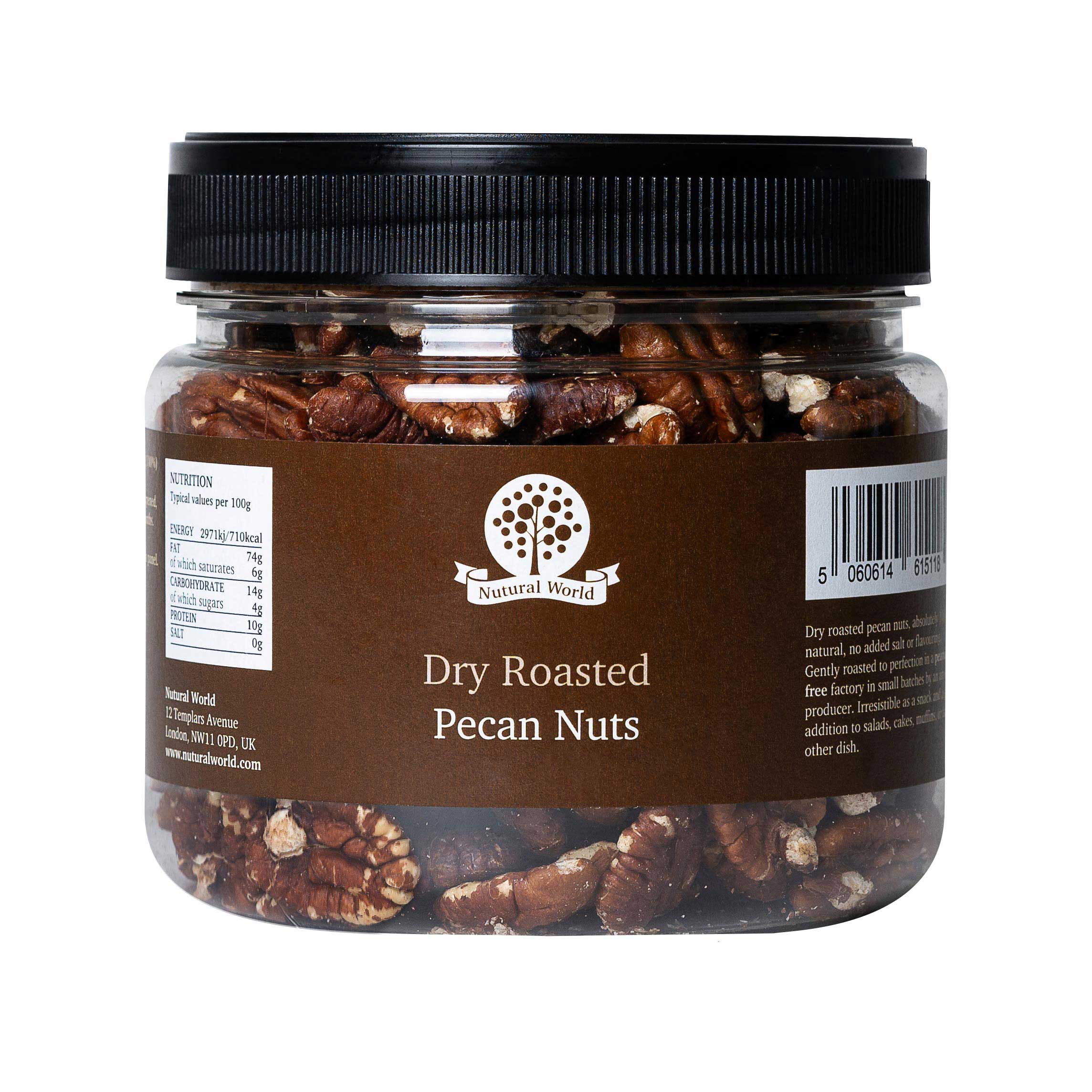 Dry Roasted Pecan Nuts – Unsalted (500g)