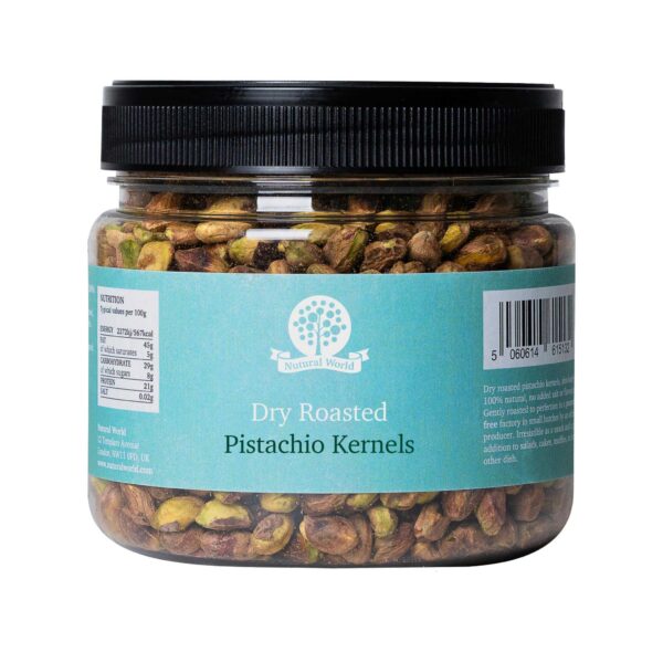 Dry Roasted Pistachio Kernels - Unsalted (500g)